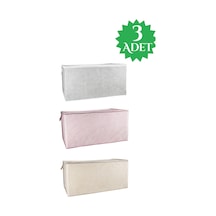 3 Adet Hurç Yorgan Hurcu 80x60x40 Cm Büyük Mega Boy Go5060golas- Çok Renkli