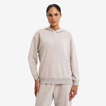 Lescon Bej Kadın Kapüşonlu Sweatshirt 26s-2205-26n