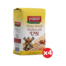 Yazar Pasta Börek Baklavalık Çok Amaçlı Un 4 x 1 KG