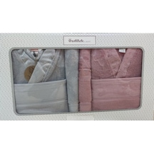 Özdilek Disty Pembe Gri Aile Seti 5282