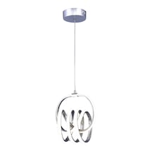 Loren Tekli Led Sarkıt Avize,krom 3 Renk Yanabilen Led Avize, Modern Salon Oda Led Avize