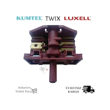 Kumtel Uyumlu Luxell Twix Fırın Komutatör Konum Anahtarı Şalter - 378279722