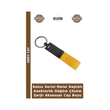 Delux Serisi Metal Başlıklı Anahtarlık Düğüm Çözüm Şarjlı Aksesuar Cep Boyu
