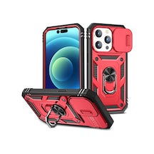 İphone Uyumlu 16 15 14 Pro Max 13 12 11 Pro Plus Xr 360 Tam Vücut Sağlam Koruyucu Red İphone Uyumlu 14 Red