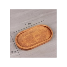 Doğal Ahşap Stand Amber Yağlık Amber Sabunluk Damlatmaz Yağdanlık Standı Altlık Kahverengi Kahverengi