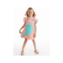 Denokids Denizkızı Pembe Kız Elbise Pembe