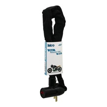 Zincirli Anahtarlı Motor - Bisiklet Kilit Bez Kılıflı Aç-kapa Kilit Kapak 100cm 5705 Çok Renkli