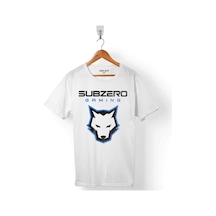 Mortal Kombat Sub Zero Game Wolf Logo Erkek Tişört 001