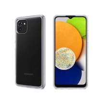 Samsung Galaxy A03 Uyumlu Kılıf Lüx Şeffaf Silikon