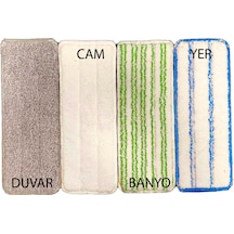 Best Mikrofiber 4'lü Tablet Mop Yedek Bezi Çift Tırnak 33 12,5 Cm