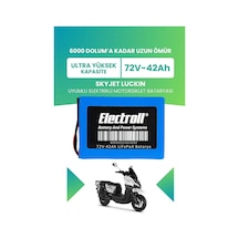 Skyjet Luckın Uyumlu Batarya Lifepo4 72v 42ah Elektrikli Motorsiklet Bataryası