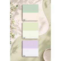 Çiçek Bloknot - 9 9 Cm Ebat- 50 Yaprak - Notepad - Memopad - Çizgisiz Not Kağıdı- To Do List - 3495