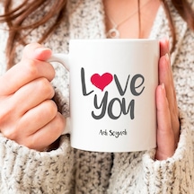 Love You Beyaz Bardak Kupa