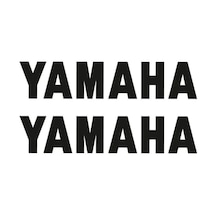Yamaha Yazı Motosiklet Sticker 2 Adet 19 X 4 Cm