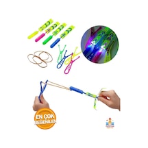 Çocuklar İçin Led Işıklı Parlayan Sapan, Fırlatmalı Ve Eğlenceli