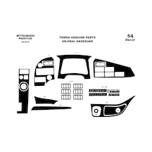 Mitsubishi Temsa Prestige Torpido Kaplama 2016 54 Parça Piano Black