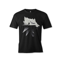 Witcher - Wolf Siyah Erkek Tshirt