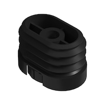 Cateksss 32x50 Mm M8 Kademeli Elips Gizli Ayarlı Profil Pabucu - 58 Li Paket Siyah