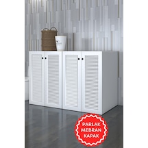 Kenzlife Membran Çamaşır&kurutma&bulaşık Makinesi Dolabı Tatyanakare Byzbyz 90 140 60 Mebran Kapak Mdf Gövde Kapaklı Arkalıksız Beyaz