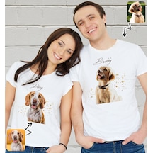 Bk Gift Kişiye Özel İki Evcil Hayvan Tasarımlı Beyaz Tişört-7, Sevgiliye Hediye, Arkadaşa Hediye, Trend T-shirt Kobitmeyencom33929 Bk Gift
