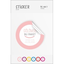 Gülümse Bu Paket Senin İçin Etiketi Paketleme Etiketi 3x3 cm 96 a