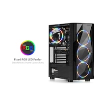 Dark Diamond Pro 4x12 CM Fan 1x Usb 3.0. 2x Usb 2.0 Full Akrilik Oyun Kasası