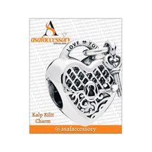 Kalp Kilit Charm Gümüş