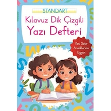 Kılavuz Dik Çizgili Yazı Defteri Küçük Boy - Mavi - Rxlu-601482
