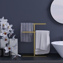 lyla concept Nilüfer Tezgah Üzeri İki Kollu Düzenleyici, Havluluk Gold