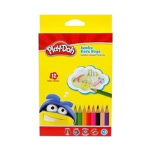 12 Renkli Jumbo Kuru Boya Seti 124-Pembe