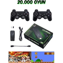 Atari 2.4g Kablosuz Çift Kol Retro Oyunlar 4k Game Stick 20000 Oyun Game Stick