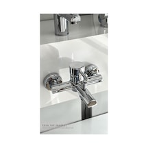 Espina Banyo Bataryası Dst19-2 Yuvarlak Yağmur Duş Sistemi 2'li Krom Set