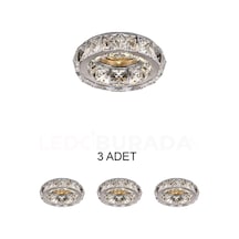 Cata Ct-6584 Berfin Cam Spot Kasası - 3 Lü Paket