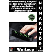 Numaratör Şık Gizlenebilir Fosforlu Mıknatıslı Otomobil Park Araç Torpido Üstü Aç Kapa Numaratör