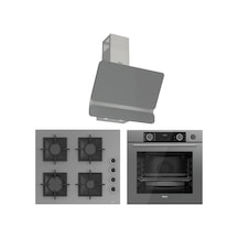 Ferre Fryart-Steamart SC Serisi Gri 3'lü  XE64CPR-SC208-D082 Ankastre Set