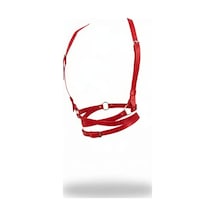 İkikareshop Kırmızı Kadın Kemer Vücut Harness Detaylı Ayarlanabilir - Brf198 Çok Renkli