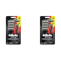 Gillette Sensor 3 Plus Black Makine + 4 Yedek Başlık - 2 Adet