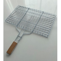 Mobilreyon Tel Izgara, Ahşap Saplı Mangal Izgarası, 32-42cm Boy