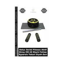 Delux Serisi Fitness Aktif Birey Ew-20 Black-yellow Egzersiz Tekeri Siyah-sarı