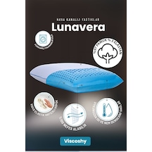 Viscoshy Lunavera Airflow Hava Kanallı Ortopedik Visco Yastık Premium Ortopedik Visko, Lüks, Visco Yastık Beyaz