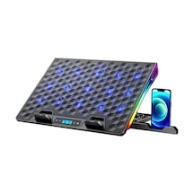 Shadow Cool Gt15 Rgb 15 Fanlı 10 Rgb Modlu 9-17.3'' Notebook Soğutucu Stand Laptop Soğutucu
