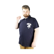 Mode Xl Erkek T Shirt Polo Skull 22304 Lacivert 001