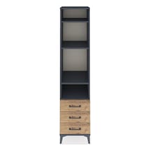 Hyperion Dolap 4 Raflı 3 Çekmeceli 44x44x195 Antrasit-çam Antrasit