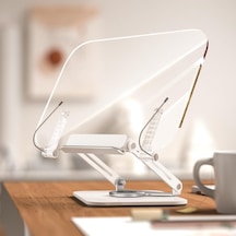 Tablet Ve Kitap Okuma Standı 360 Döner Ayarlanabilir Katlanabilir Masaüstü Tutucu, Ergonomik Tasarım, Sağlam Alüminyum Alaşım, Ev Ve Ofis Kullanımı İçin Evrensel Tablet Desteği R15 Çok Renkli
