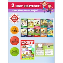 2.sınıflar İçin Okumayı Sevdiren 10 Lu Hikaye Seti 3 Kitap Okuma Defteri Hediyeli