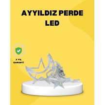Lb 126 Led Li Yıldız Ay Perde Işık Prizden Çalışan Dekoratif Aydınlatma