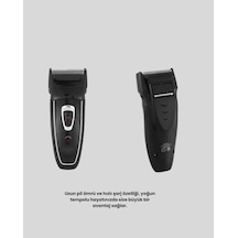 Unisex Şarjlı Saç Ve Sakal Kesme Makinesi Sessiz Motor 1 12 Mm Ayarlanabilir Başlık