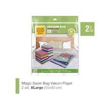 Magic Saver Bag 2'li XL Vakumlu Poşet Seti 55 x 90 CM