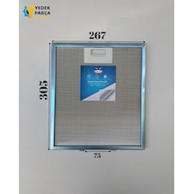 Aeg : Dı8821ma 267x305 Mm Aspiratör & Davlumbaz Tel Yağ Filtresi Model: 4055250429 - 063410455 26,7x30,5 Cm
