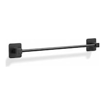 Siyah Uzun Havluluk Duvara Monte Yapışkanlı Metal Havlu Askısı 42 Cm, Mat Siyah Banyo Aksesuarı